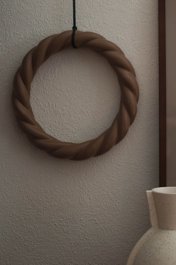 ROPE WREATH - NOUGAT